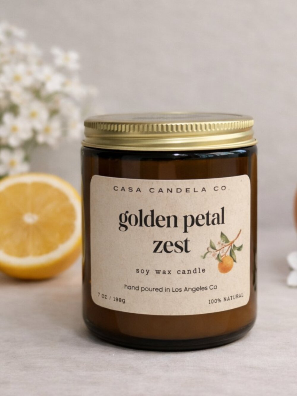 Soy Scented Candles | 7 oz. | Amber Jar